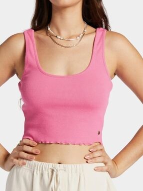Roxy Keep It Wavy Tank Hot Pink Women's XL NWT